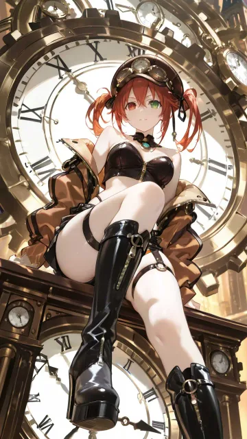 An illustration set against… - 時計塔の時守り
