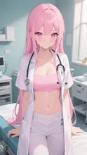 ピンク髪娘💕女医❤️