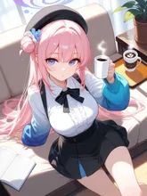 コーヒーを飲む