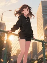 屋上のひな