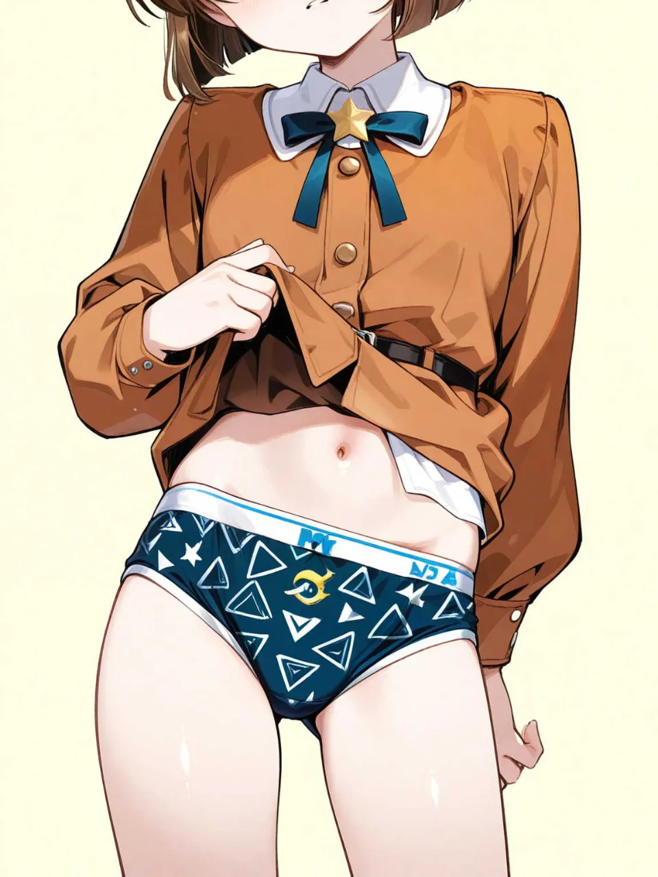 腰を振ってパンチラ挑発