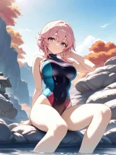 何故このプロンプトで水着に・・・