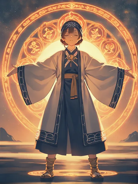 少女と魔法陣と人々…幻月の再光