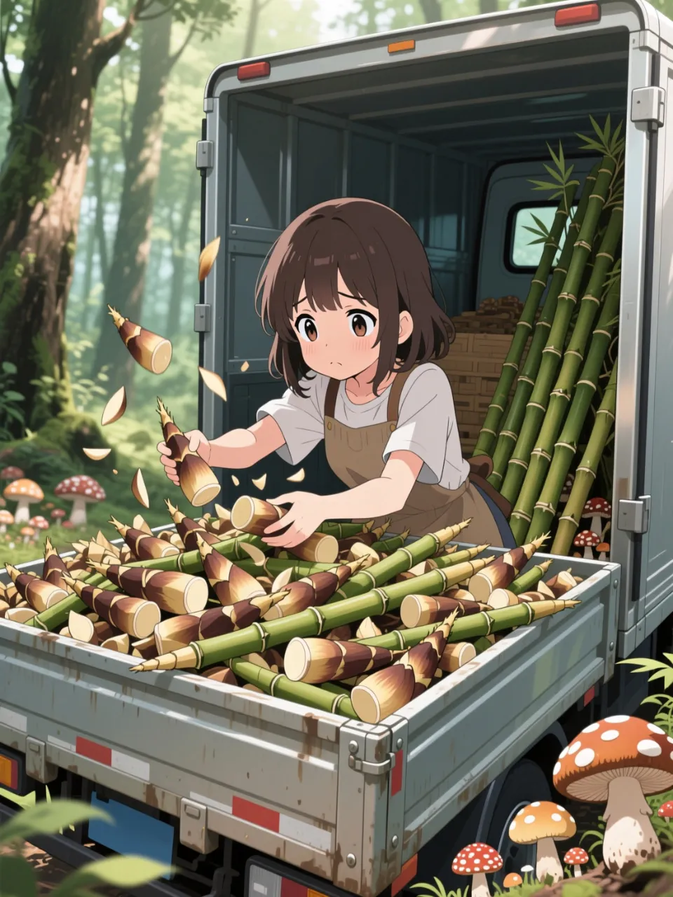 きのこ派のみんなごめんね、、今からここは、たけのこで埋め尽くすの — 泥沼さんのAIイラスト
