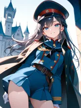軍服の少女·軍帽とマントの誓い の投稿作品