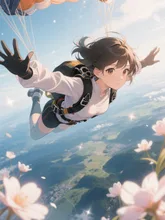 画像生成チャレンジ·スカイダイビング の投稿作品