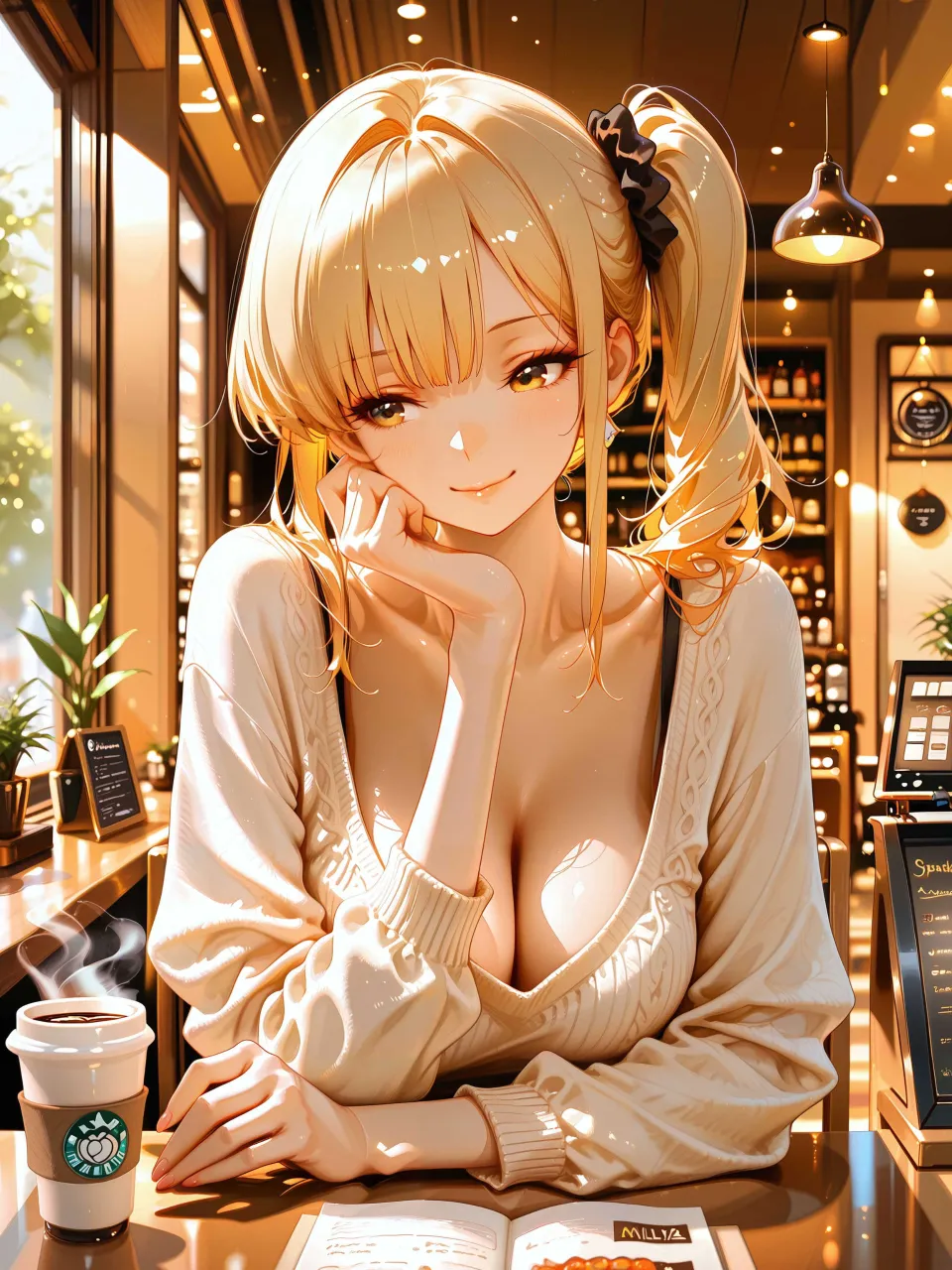 カフェでの待ち合わせ