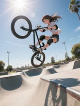 今日もパークでBMX。