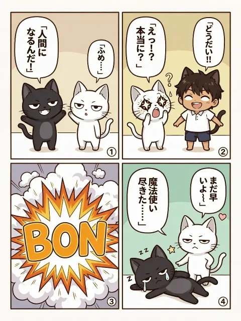 とある日のシロとクロ 🏆