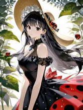 てんとう虫とお揃いのドレス