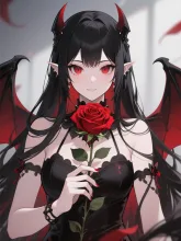 悪魔 — 薔薇イラストのAIイラスト｜SUPPART