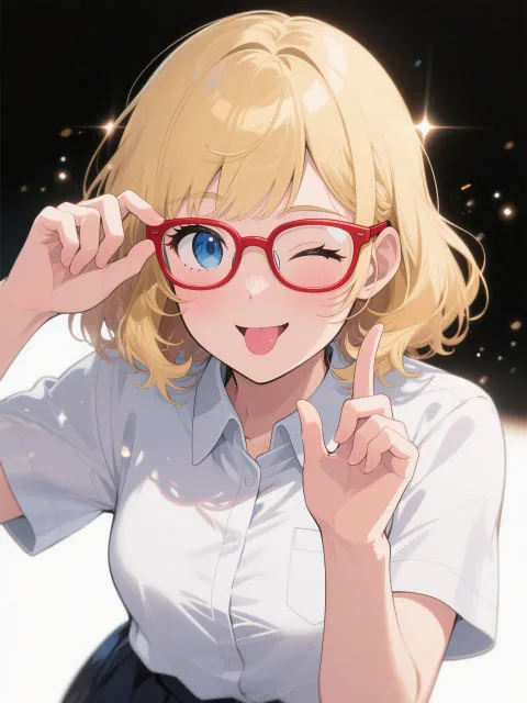 知的メガネ美人?だからっ!わ・た・し・な・の・♡😜✨