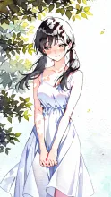 白ワンピ