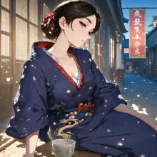 湯気とともに