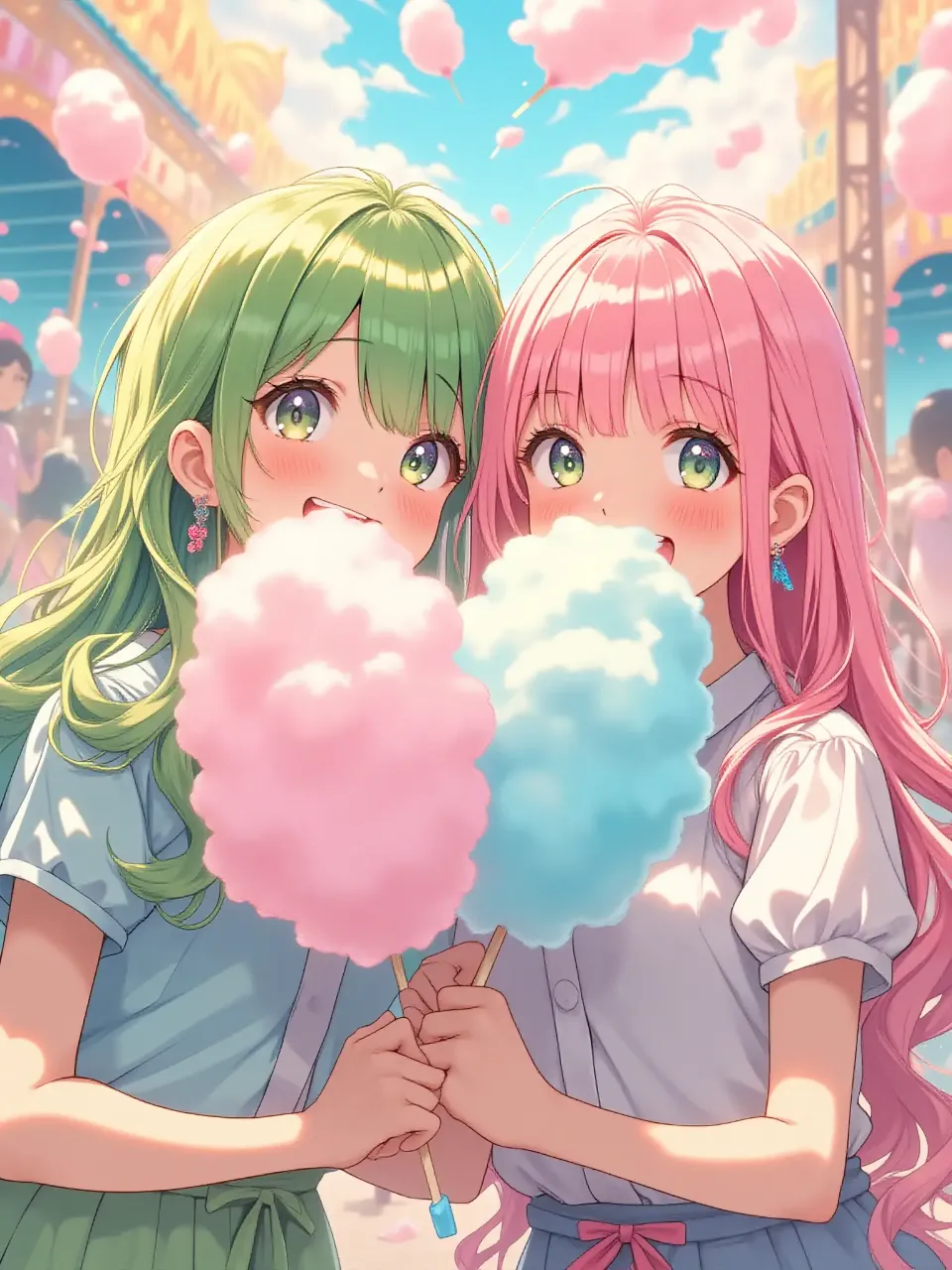 イチゴ味とメロン味