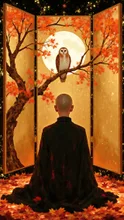 画像生成チャレンジ·秋の夜長 の投稿作品