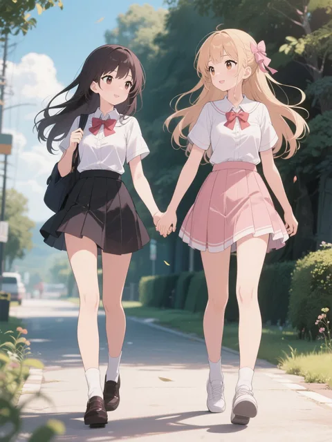 初めてのAI使用の百合作品