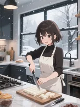 ﾄﾝﾄﾝﾄﾝﾄﾝﾄﾝ、ｻｯﾎﾟﾛ！！ — 雪景色イラストのAIイラスト｜SUPPART