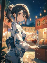 ヨーヨー釣り·夏祭りの水遊び の投稿作品