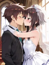 カズマとめぐみん誓いのキス