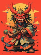 画像生成チャレンジ·鬼は外！福は内！ の投稿作品