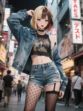 ストカジ系のかっこいいギャルの読モ。