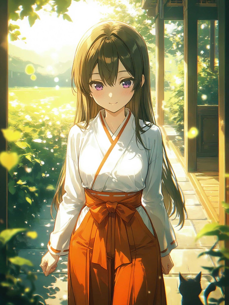 巫女のバイト中
