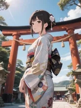 初詣⛩令和八年 元旦 — 初詣イラストのAIイラスト｜SUPPART