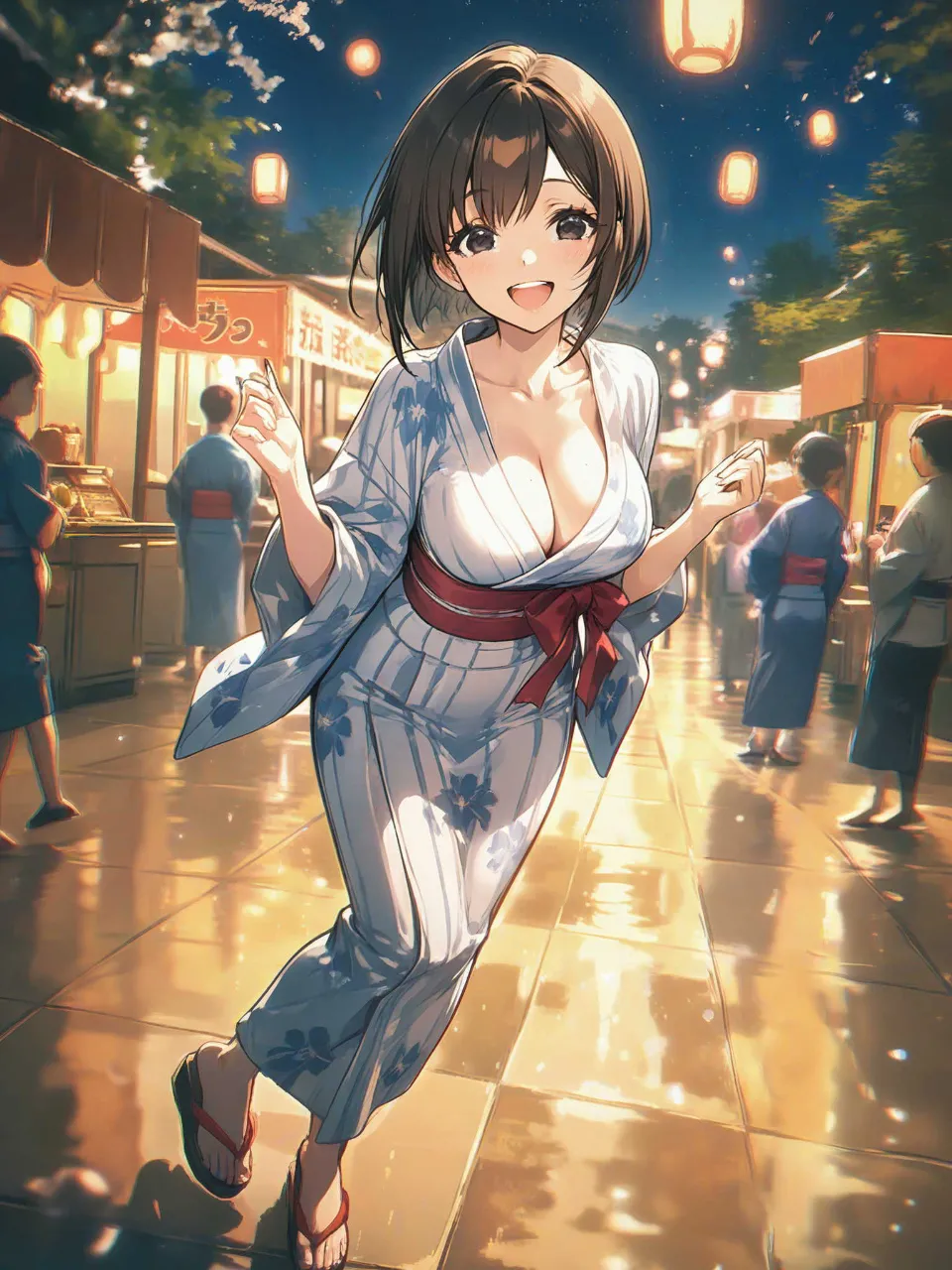 「お祭りぃー🎵」 — グランレガンさんのAIイラスト