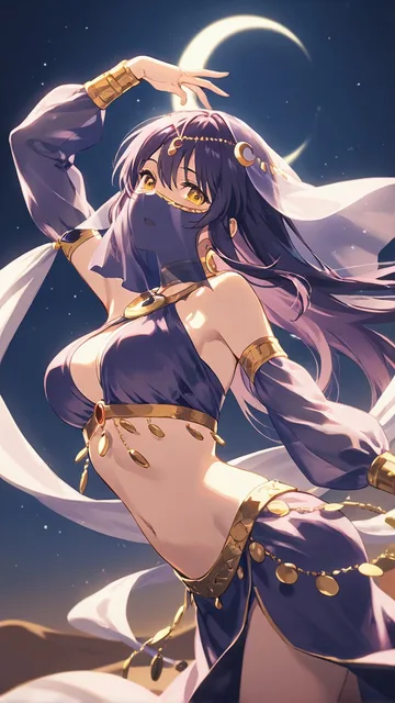 夜空の下で