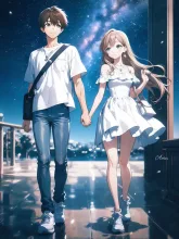 星空を