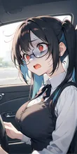 🤯バチくそ運転下手だったツインテちゃん🚘 — 布武さんのAIイラスト
