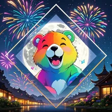 虹色小熊