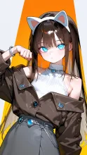 ノースリーブニット+ジャケット