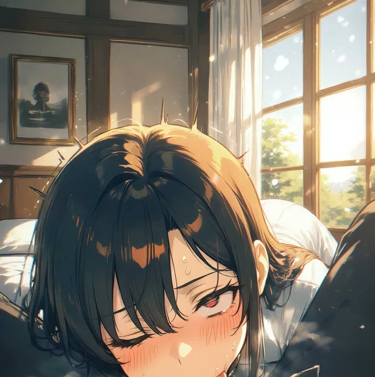「おはよう、まだ眠い?」