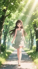 木漏れ日の並木道·初夏チャレンジ の投稿作品