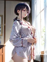 首元のボタン·二つ外して の投稿作品