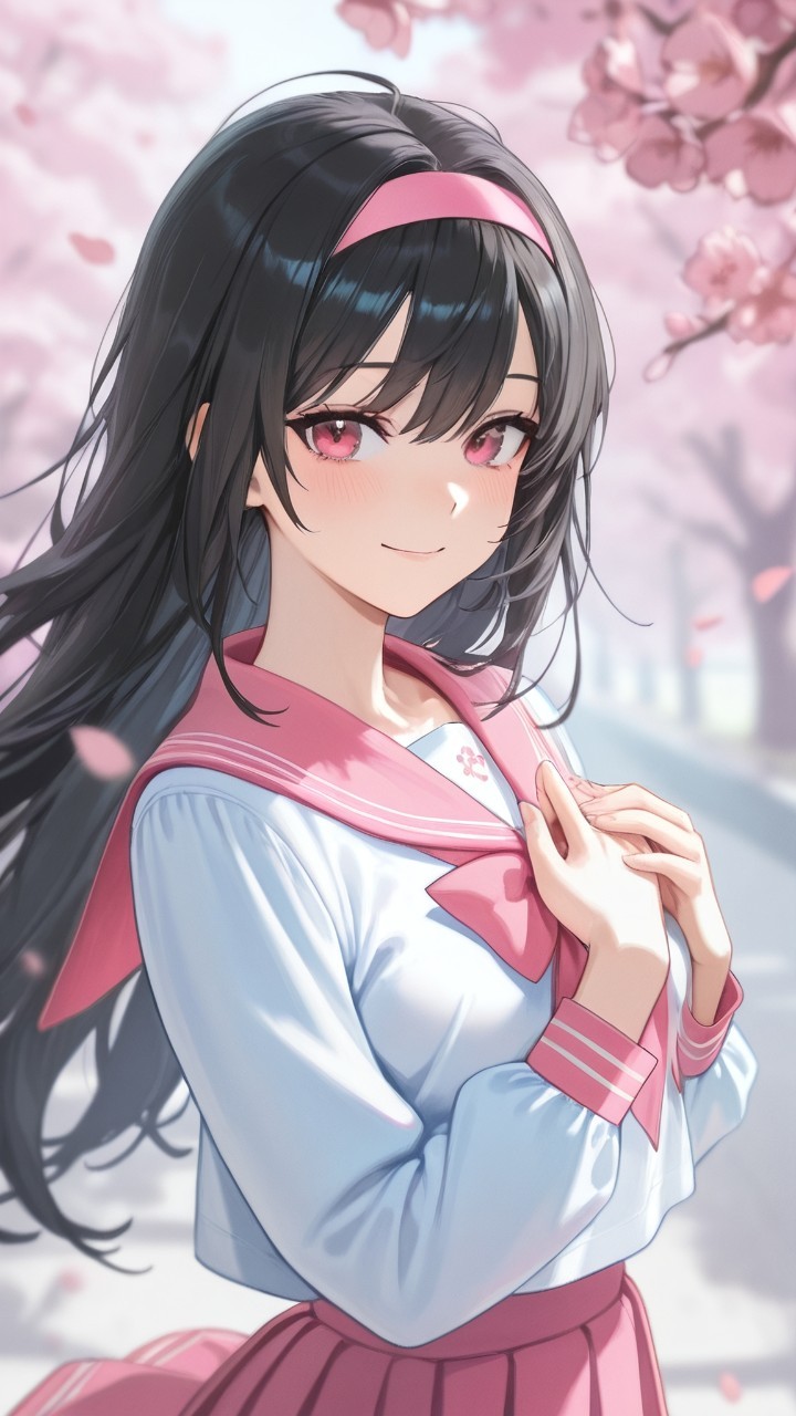 私立桜華木高校のマドンナ。 — エイコさんのAIイラスト
