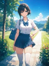 初夏の制服8 — 初夏イラストのAIイラスト｜SUPPART