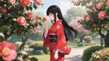 椿の庭園 — ｉさんのAIイラスト