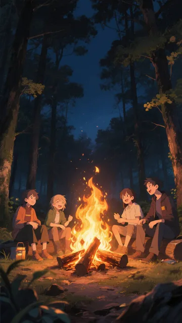 キャンプファイヤー😊