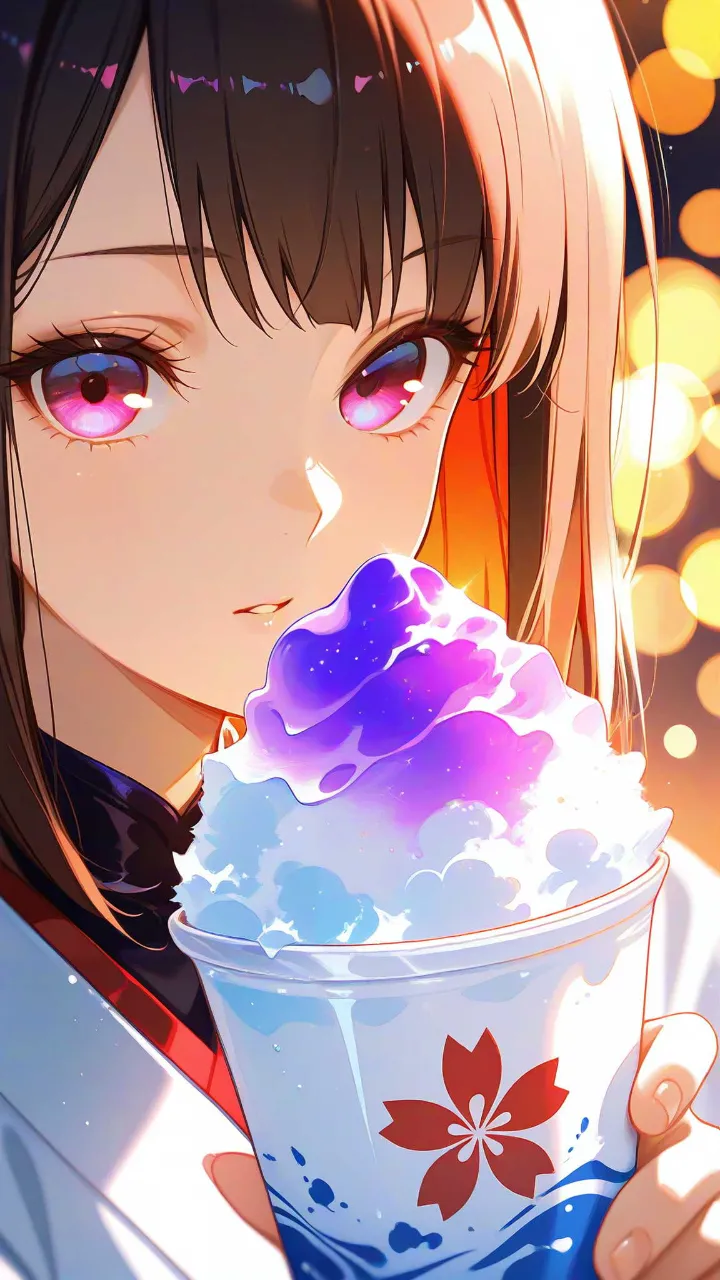 水色のかき氷・魔法少女