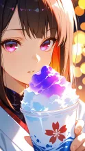 水色のかき氷・魔法少女