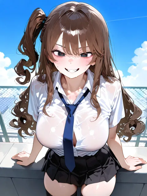 「にっしし〜、君をここから落としちゃうぞ〜♪」