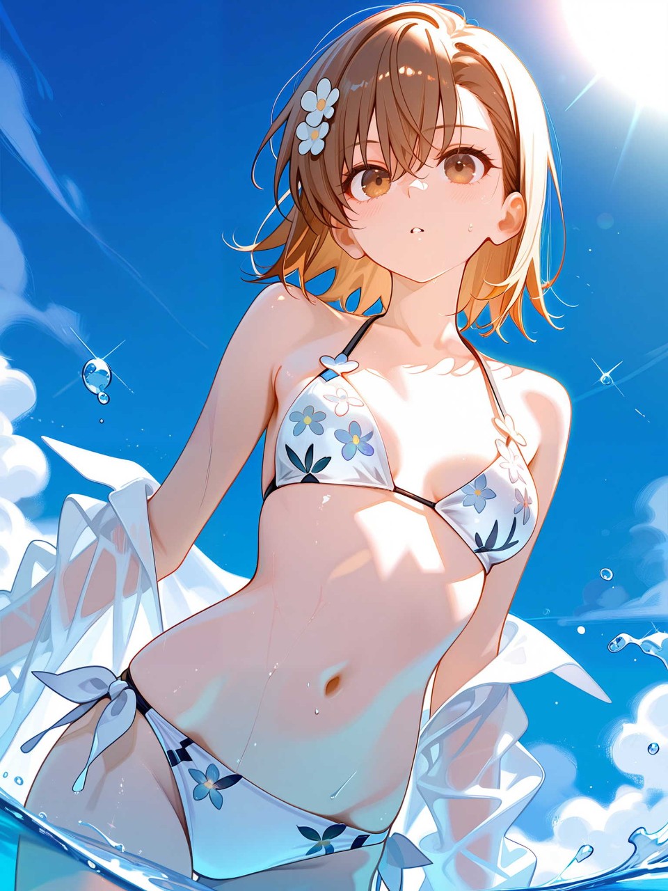 美琴ちゃんの初夏のサマーバケーションよ♡♪ — 香風さんのAIイラスト