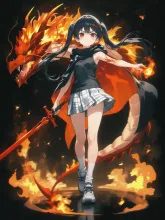 龍の影を纏う赤い血を感じる