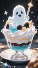 ハロウィン限定オバケパフェ