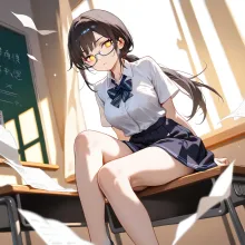 委員会活動の後 — 制服イラストのAIイラスト|SUPPART