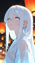 きらめく宵祭り・黒髪ロングの少女