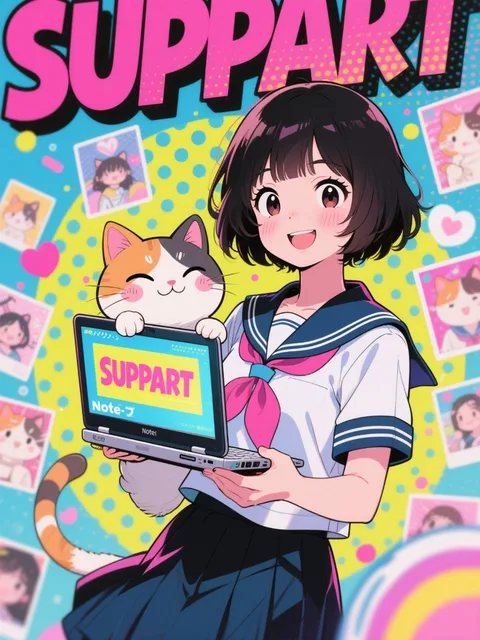 😸ネコとアタシとSUPPART (8枚組)